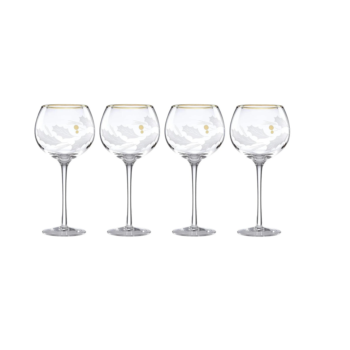 Gold 4-piece Balloon Glass Set V6456