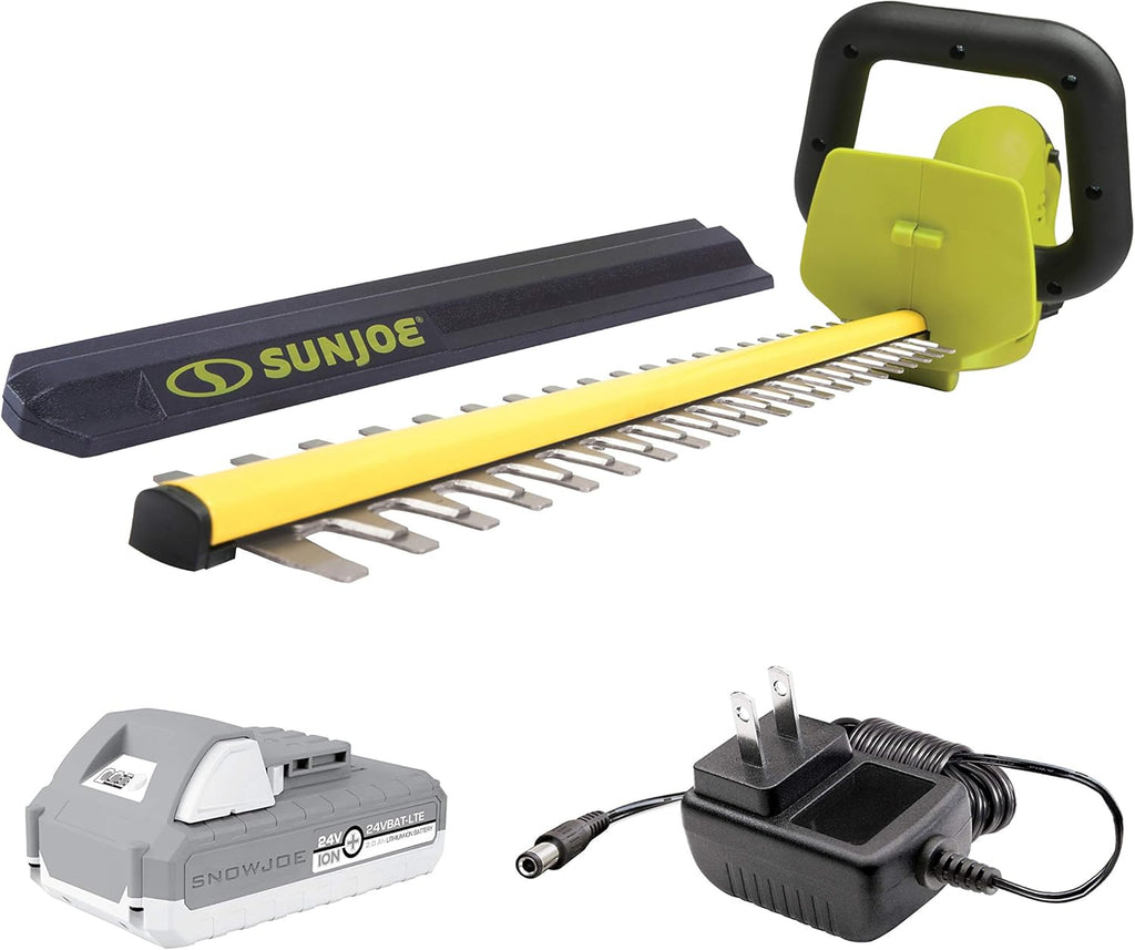 24V Cordless Handheld Hedge Trimmer Kit with 2.0 Ah Battery and Quick Charger, Pack of 2 R7829