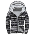 Mens Zip Up Hoodie Fleece Sherpa Lined Heavyweight Jacket R7679