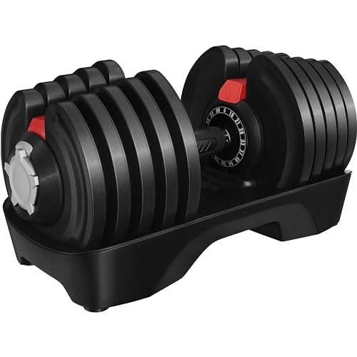 Adjustable Dumbbell Set 90LBS with Anti-Slip Handle P52123