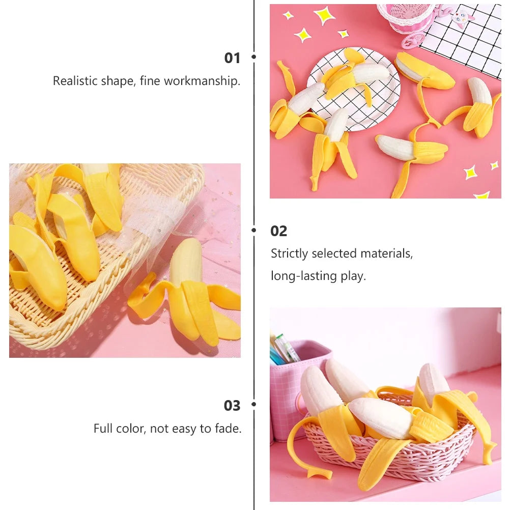 5pcs Banana Squeeze Toys Stress Relief Toys I533390