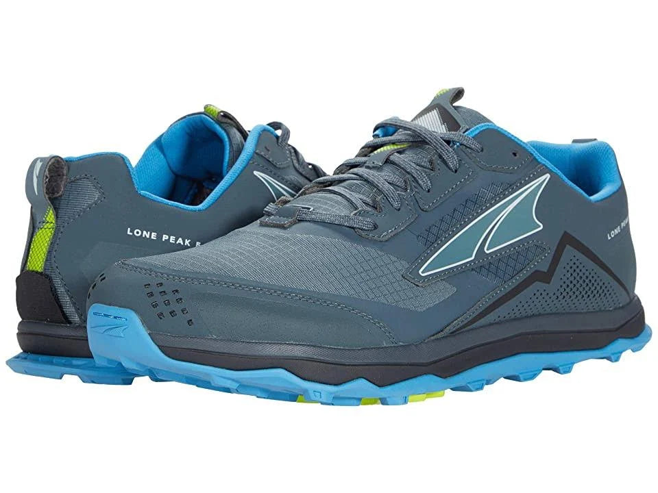 Blue/Lime Wide Trail Running Shoes E131