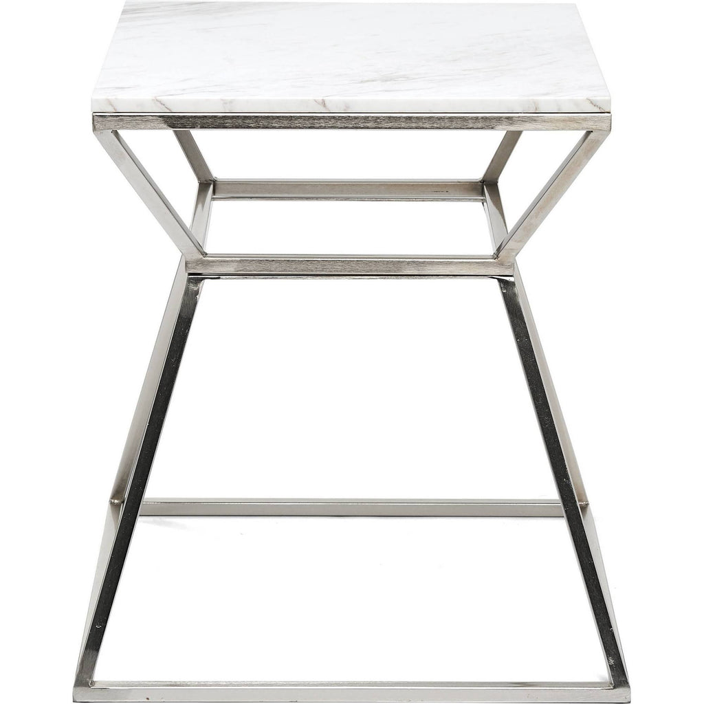Silver Marble Side Table S7797