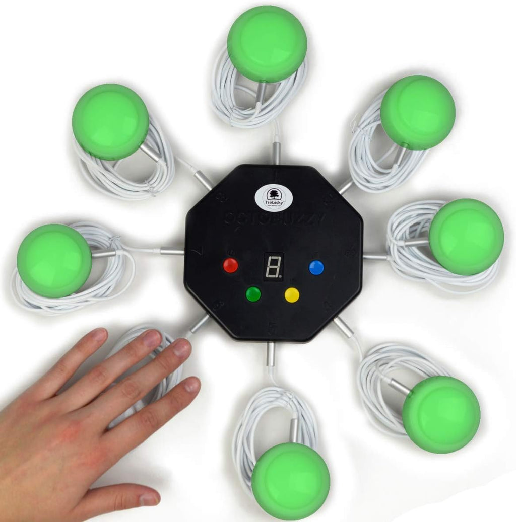 8-Player Game Buzzer System with LED Light Buttons A5834