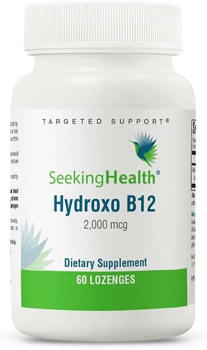 Vitamin B12 Supplement with Folate, 2000 mcg, 60 Lozenges H86860