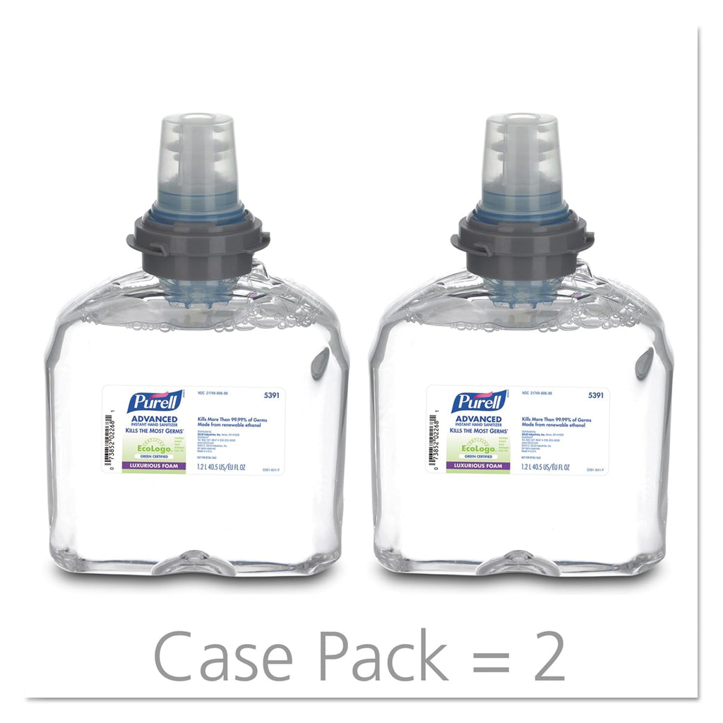 1200mL Clear Instant Hand Sanitizer Foam Refill (Pack of 2) N12118