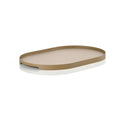 Metal Tray Oval, 35 x 23 cm, Khaki G839