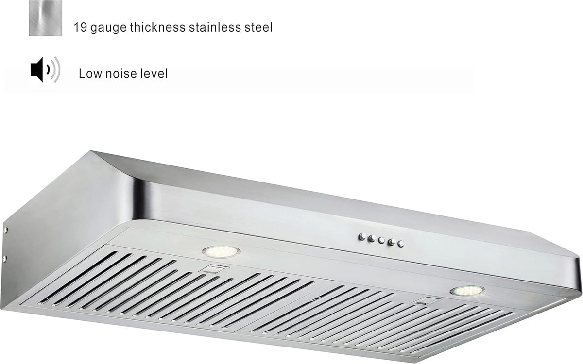 30 Inch Under Cabinet Range Hood, Stainless Steel, 400 CFM F725375