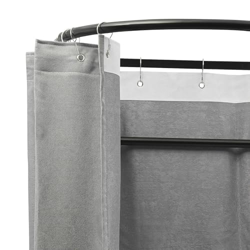 Grey Portable Folding Dressing Room with Shading Curtain I6702