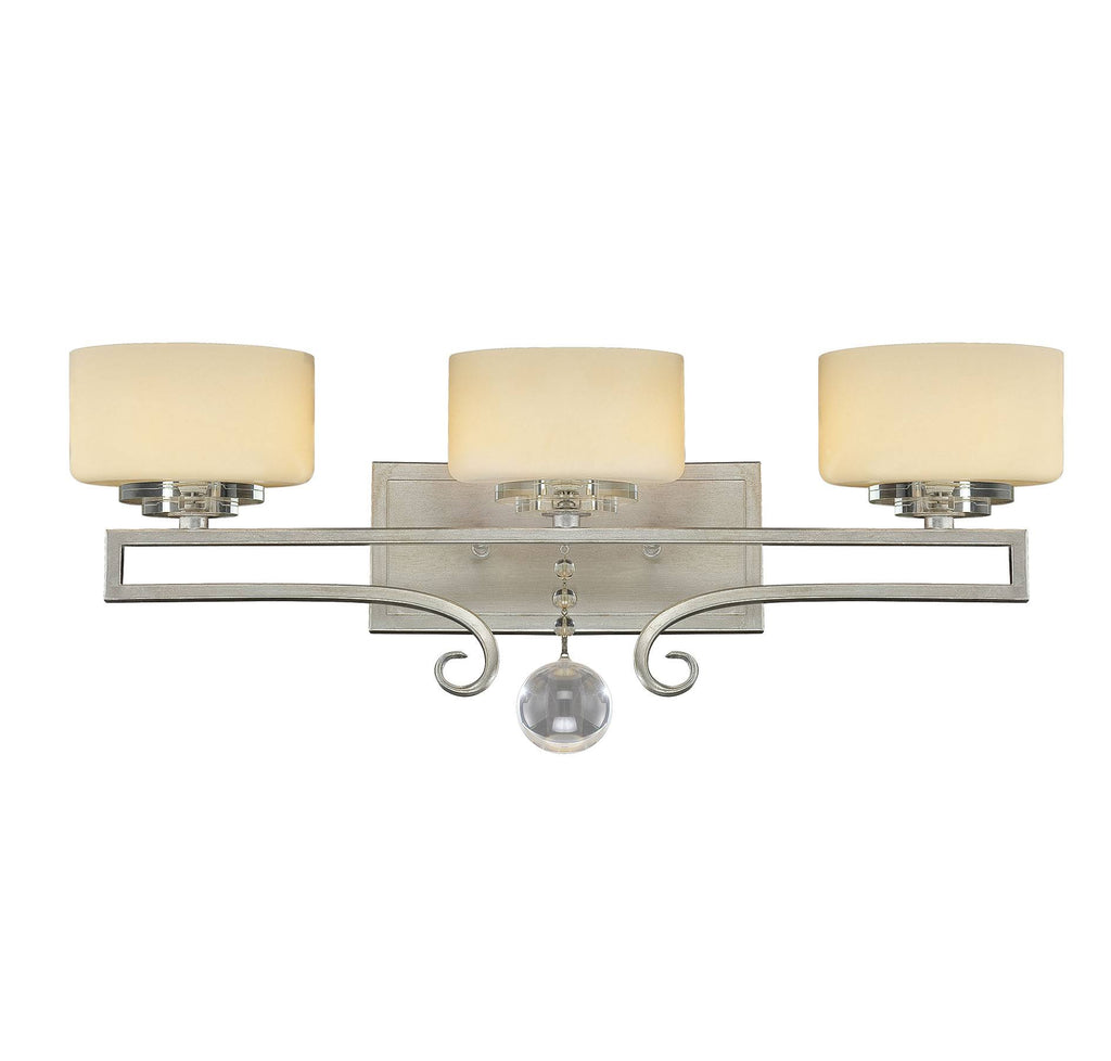 Silver Sparkle 3 Light Bath Bar E604