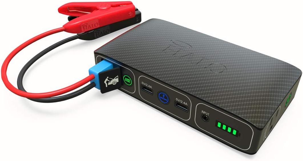 Portable Phone Laptop Charger Car Jump Starter with AC Outlet, Blue Graphite, Pack of 2 C936