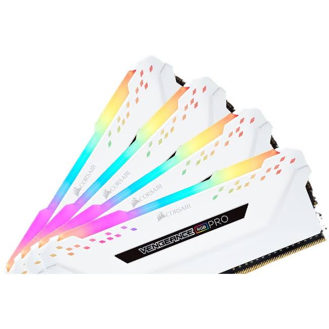 32GB (4x8GB) DDR4 3600MHz C18 LED Desktop Memory White D394114