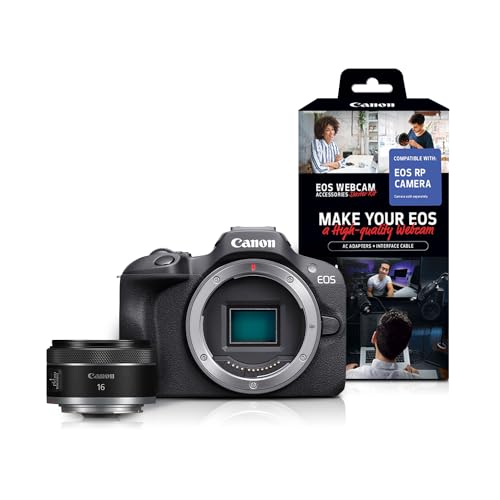 Black Mirrorless Camera with RF-S18-45mm Lens Kit, 24.1 Megapixel, 4K Video M6710