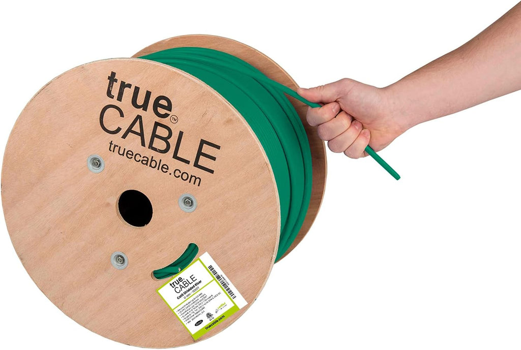 1000ft Yellow 23AWG Solid Bare Copper Bulk Ethernet Cable Y662