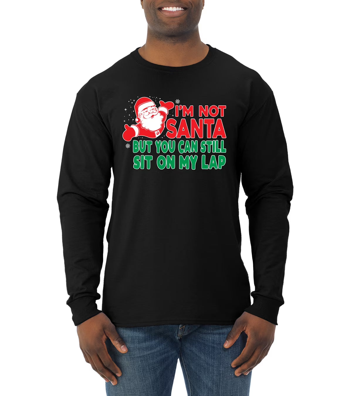 Black Long Sleeve Christmas Shirt E598
