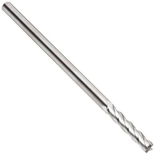Carbide Square Nose End Mill Extra Long Reach Uncoated Bright Finish 4 Flutes K86932