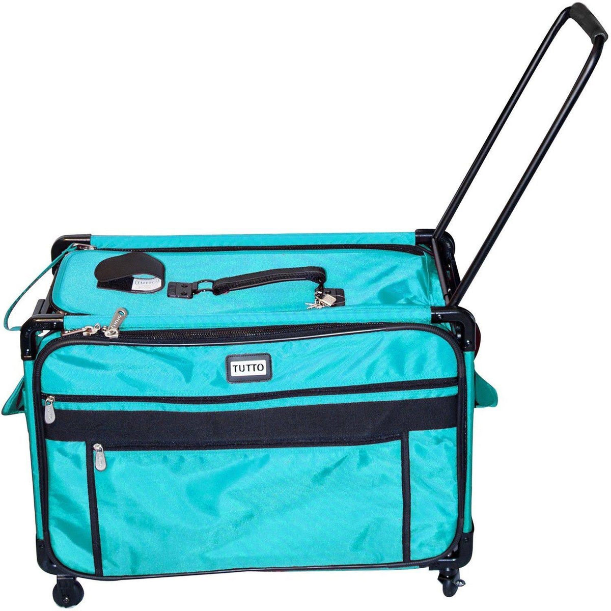 Turquoise Machine on Wheels Case H216