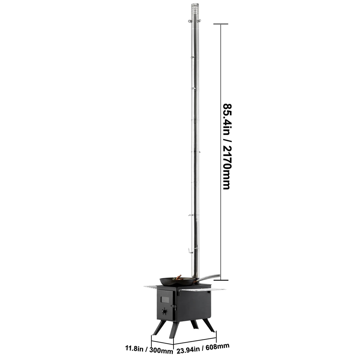 Portable Wood Stove for Camping with Pipes K797