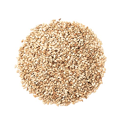 Unhulled Sesame Seeds, 2 Pounds – Whole Natural Raw White Sesame Seeds E5179