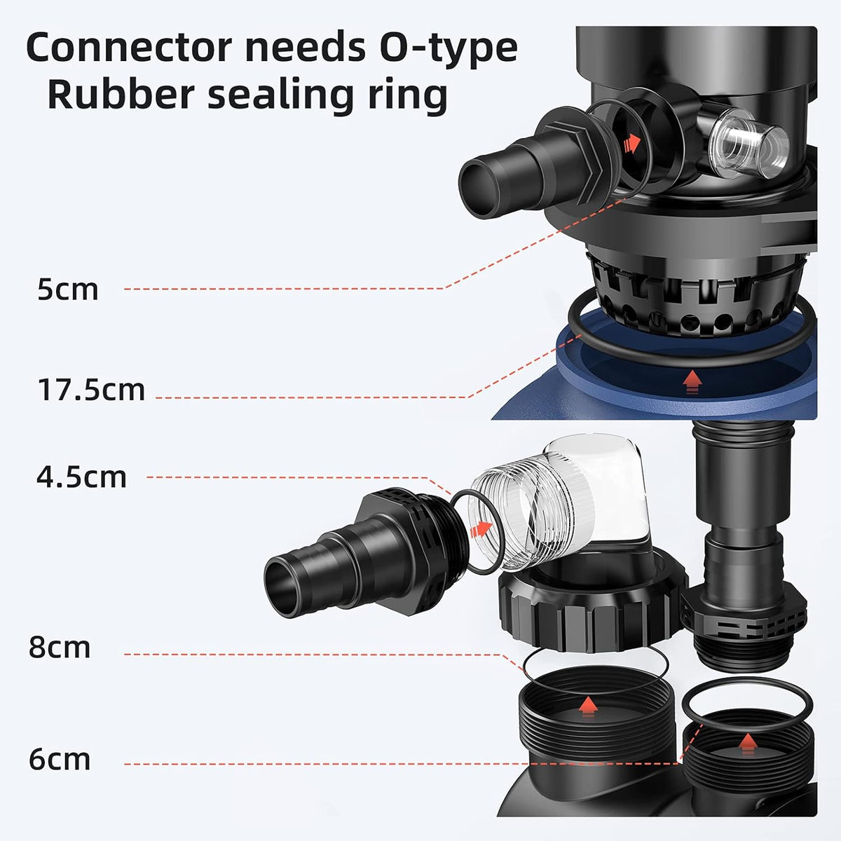 14.4" Sand Filter with 1/2HP Prefilter Pump System, 7-Way Valve T759