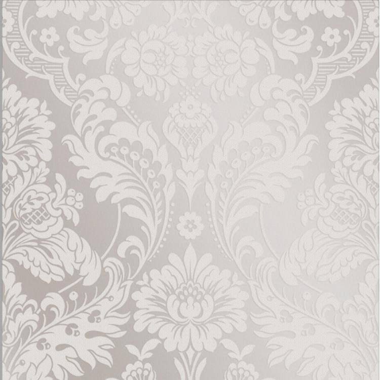 Gothic Damask Plum Wallpaper O7381