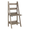 Dark Taupe Wood Ladder Desk Bookcase Wall Bookshelf Stand Shelf K615