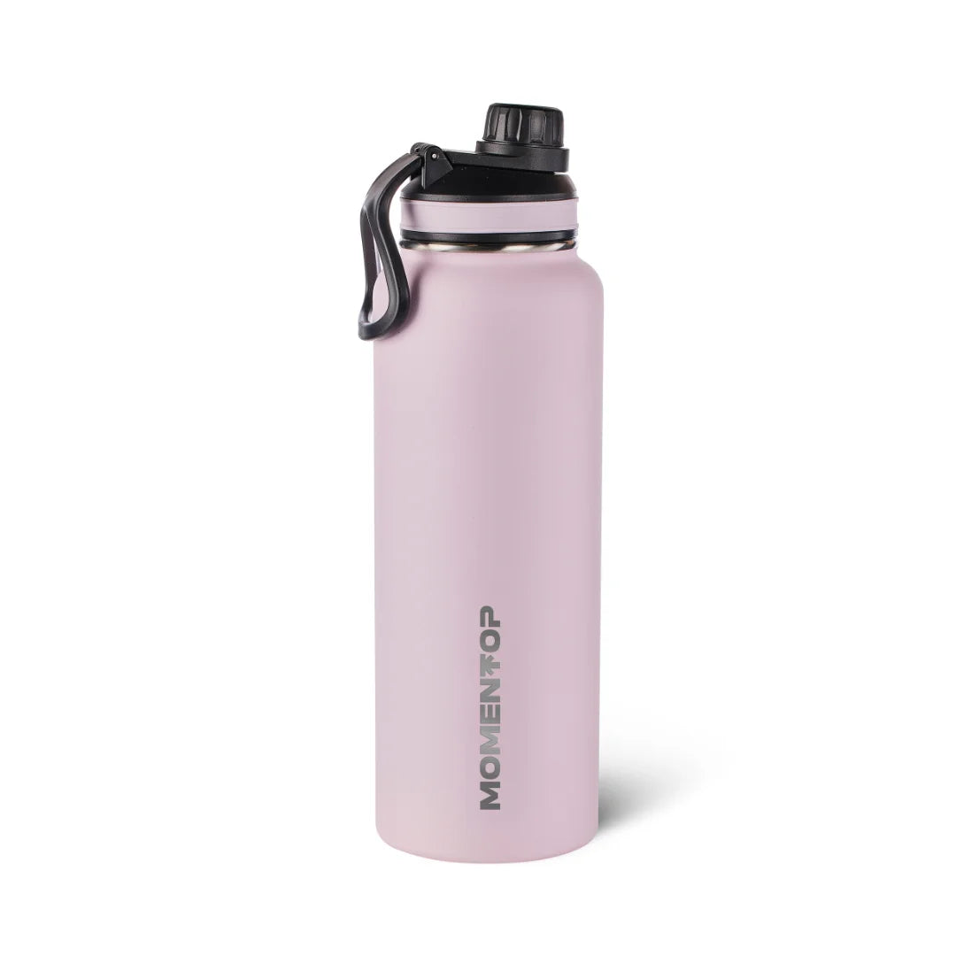 Pink 40 oz Hydration Bottle with 2 Lids R645
