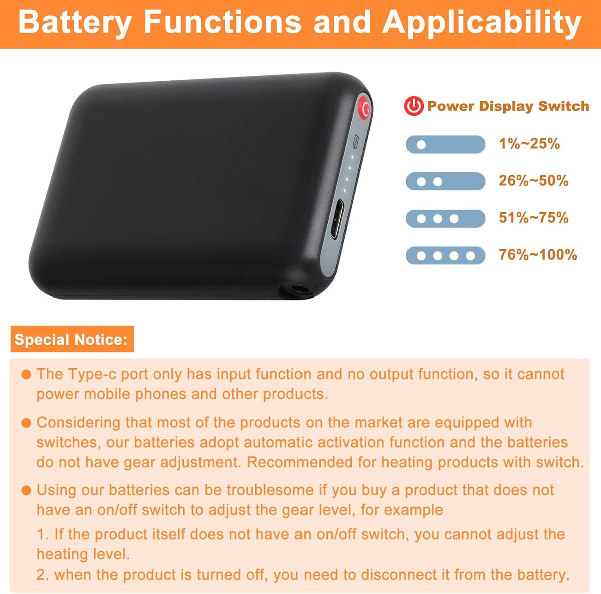 5V 5000mAh Li-Polymer Rechargeable Batteries (Black) I297