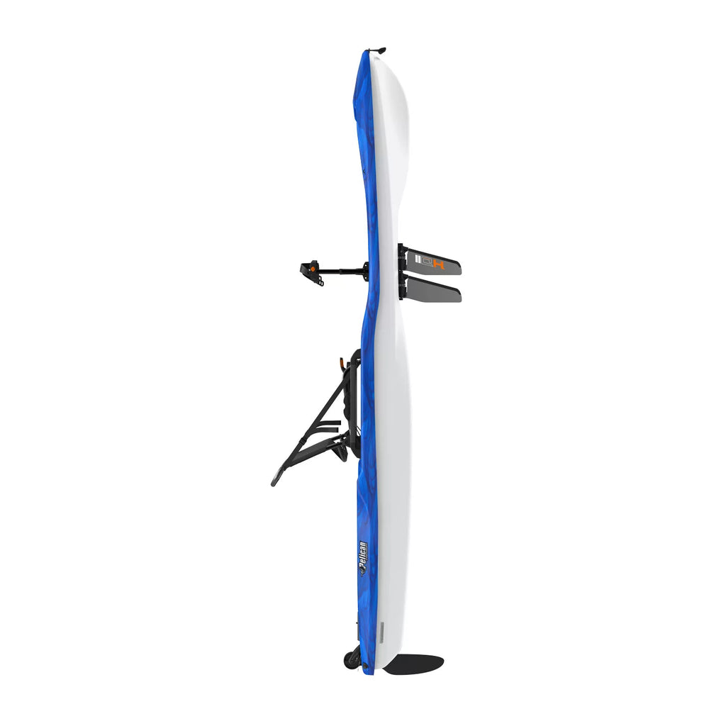 Sit-on-Top Recreational Pedal Kayak - 10 ft - Vapor Deep Blue/White M210
