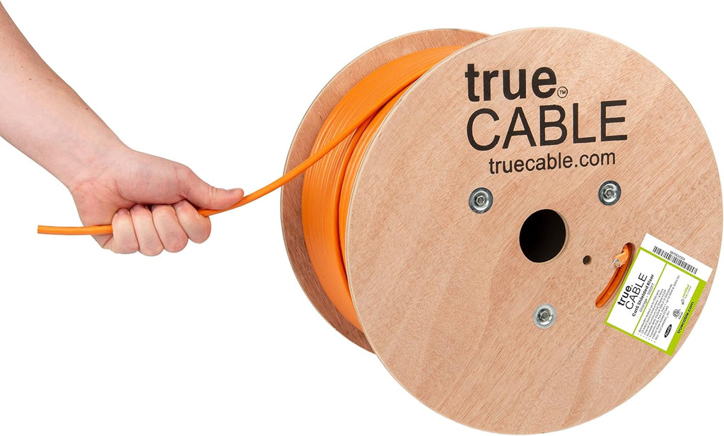 1000ft Yellow 23AWG Solid Bare Copper Bulk Ethernet Cable Y662