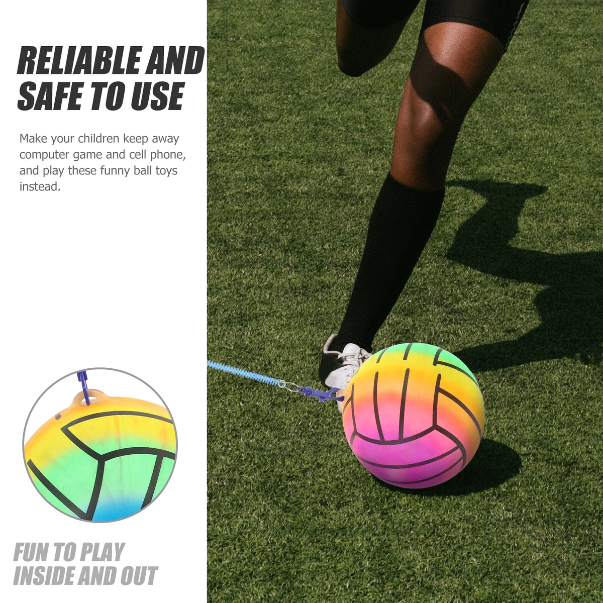 4 Pcs Pvc Inflatable Volleyball Toy Kickball T347700