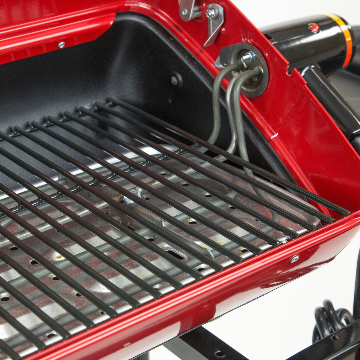 Red Portable Electric Cart Grill with Two Folding Tables Y5802