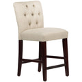 Tufted Counter Stool Linen R858950