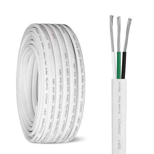 10 AWG 20ft Tinned Copper Marine Wire D5451