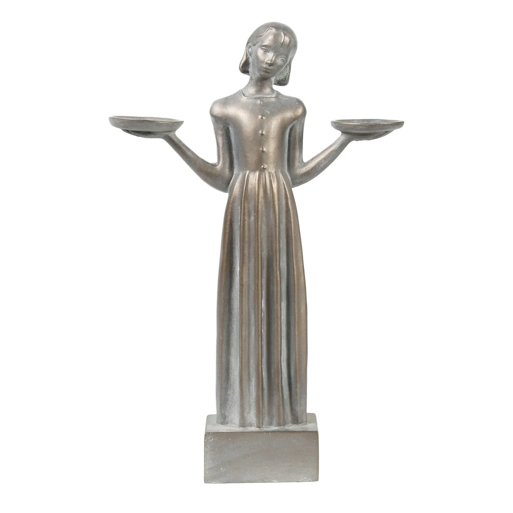 Large 37" Outdoor Garden Bird Girl Statue N4004