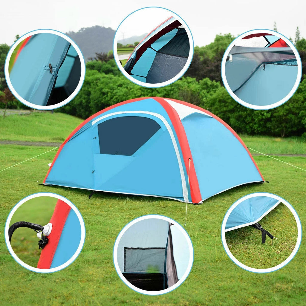 3 Person Inflatable Tent with Bag Pump U890847