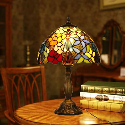 Blue Dragonfly Stained Glass Table Lamps G170104