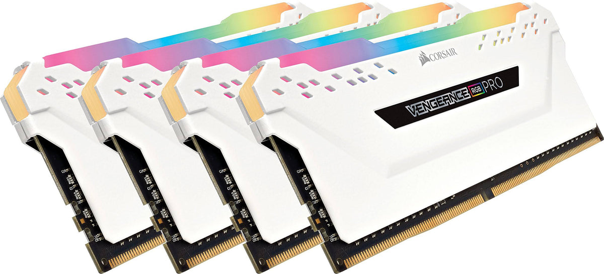 32GB (4x8GB) DDR4 3600MHz C18 LED Desktop Memory White D394114