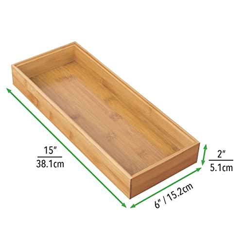 Natural Wood 2 Pack Stackable Drawer Organizer P61965