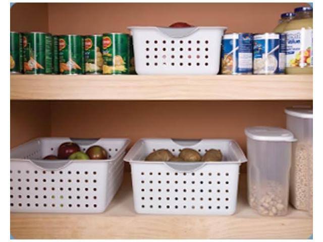 Plastic Storage Basket Bin Bundle Set O68835
