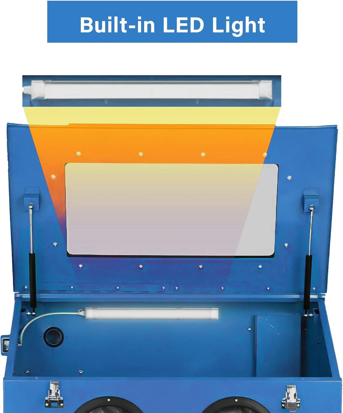 90 Gallon Sandblasting Cabinet with Dust Collection C213