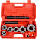 Ratchet Pipe Threader Kit with 6 Dies and Storage Case T8652