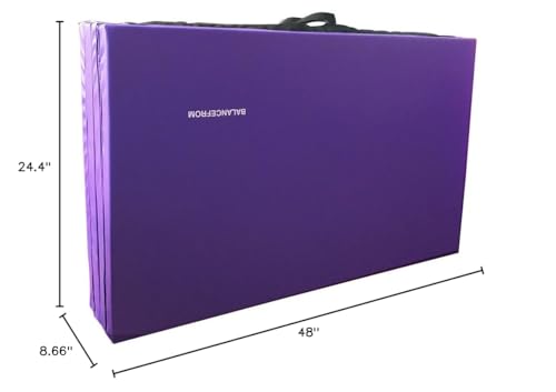 2" Thick Folding Gymnastics Mat with Carrying Handles O233
