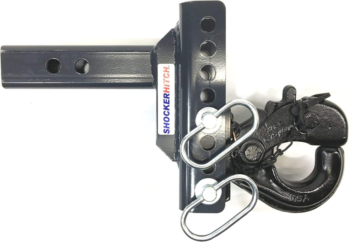 Pintle Hook Drop Ball Mount 1-1/2" Rise to 6-1/2" Drop 12,000 lbs 2" Hitch N55349