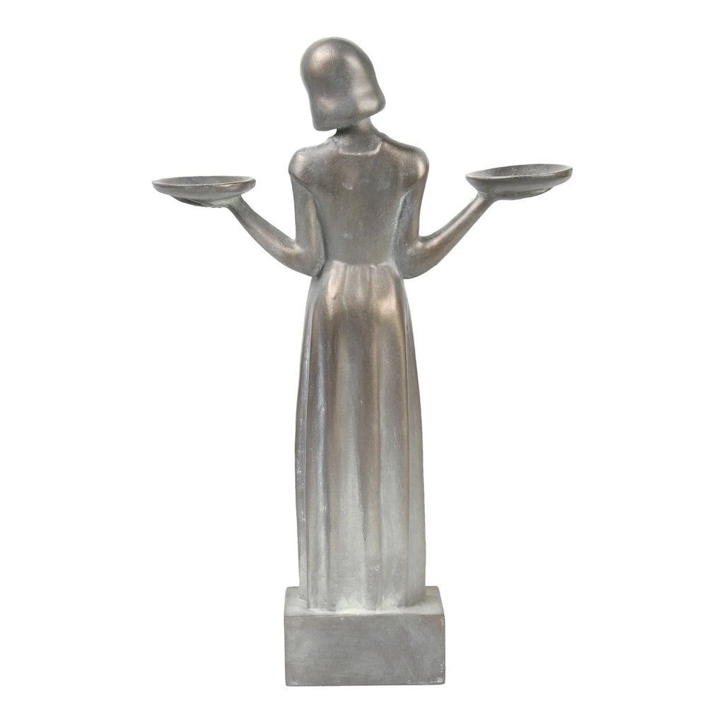 Large 37" Outdoor Garden Bird Girl Statue N4004