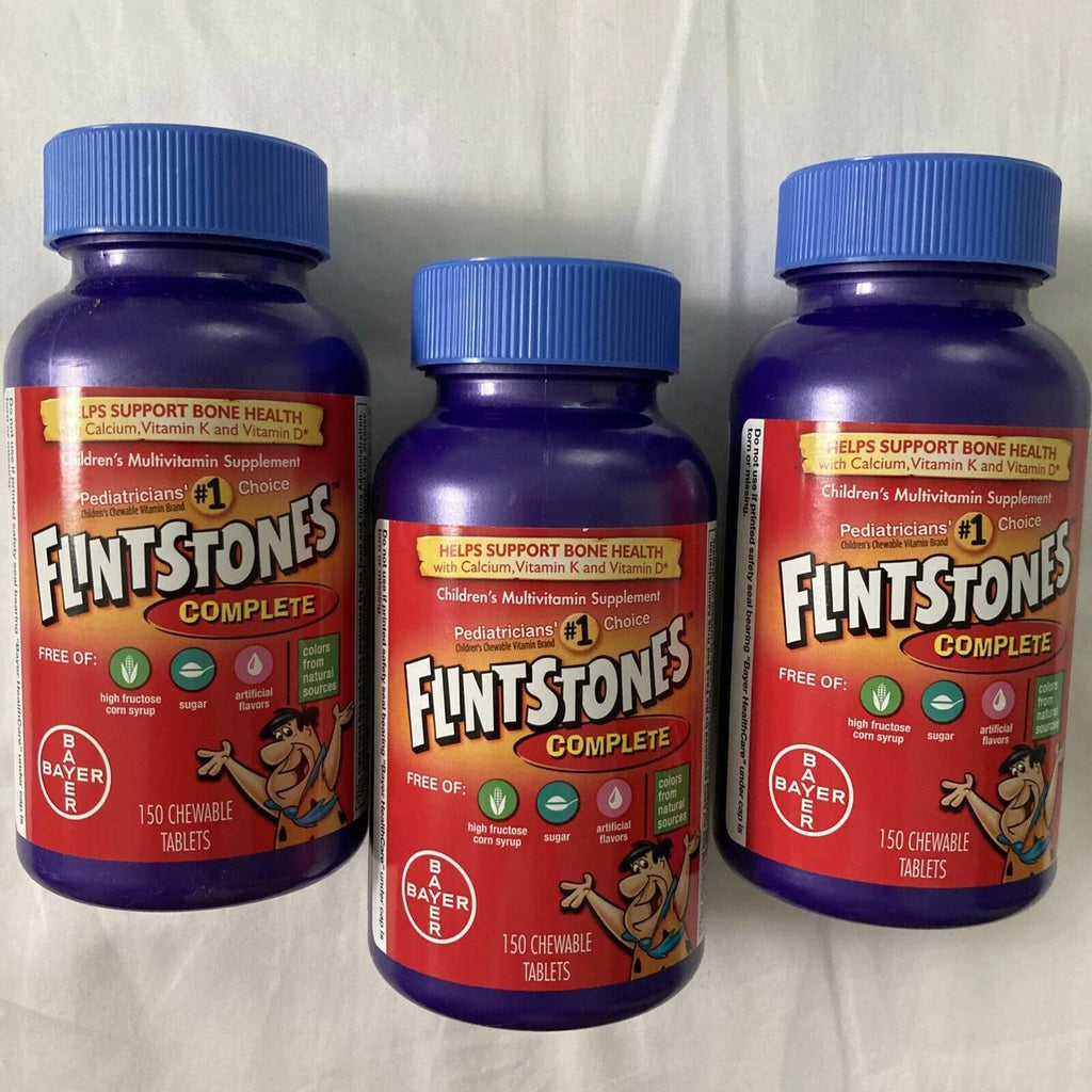 Flintstones Chewable Tablets Complete 150 Tablets (Pack of 3) J8235