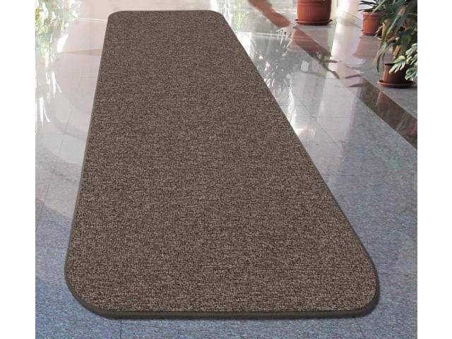 Pebble Gray 18 ft. x 36 in. Skid-Resistant Carpet Runner N11503