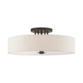 6 Light English Bronze Semi Flush Mount P357