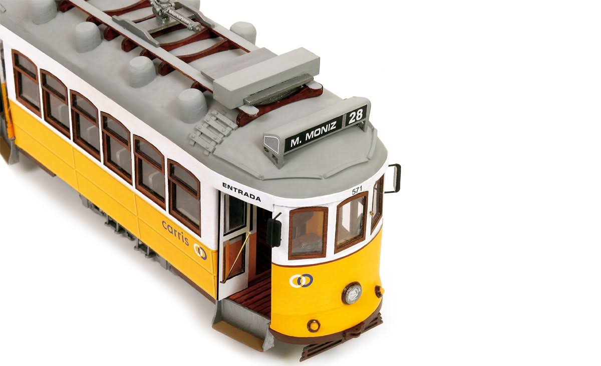 Lisboa Tram Wooden Model Kit, 1/24 Scale O256