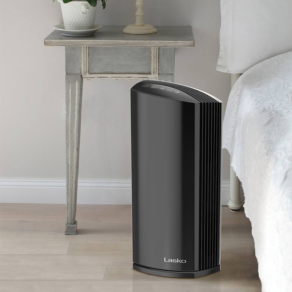 Black HEPA Filter Tower Air Purifier F16725